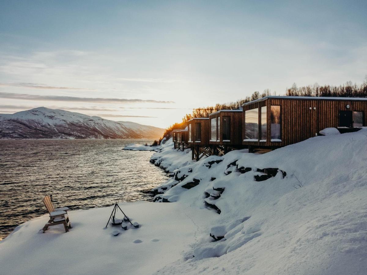Aurora Fjord Cabins Lyngseidet Esterno foto